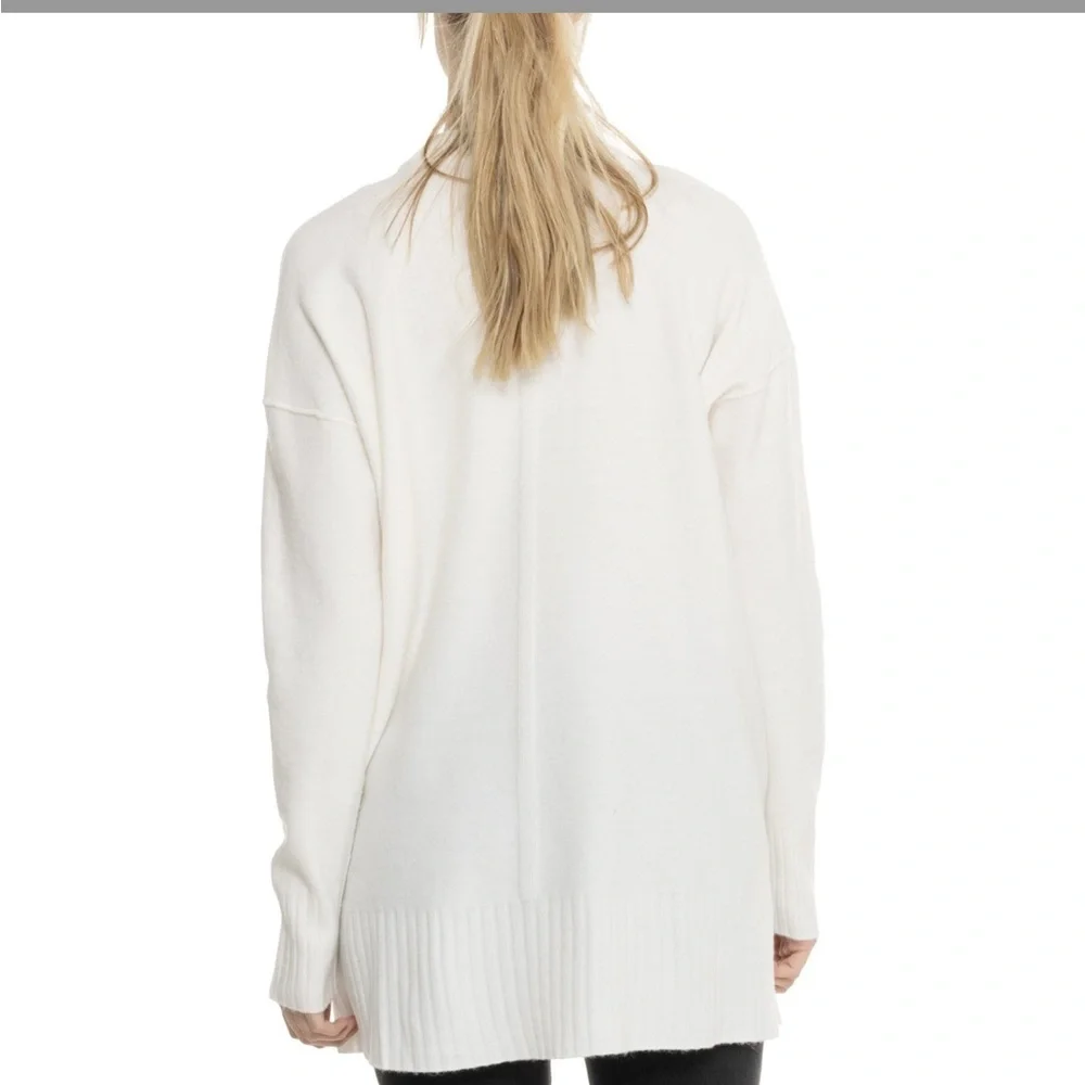 Free People oversized Cream Crew Neck Sweater